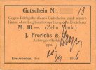 ALLEMAGNE - BILLETS DE NECESSITE (1914-1923) A - J 10 mark Einswarden. Frerichswerft. Billet. N° 13 ! -