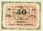 ALLEMAGNE - BILLETS DE NECESSITE (1914-1923) A - J 50 pfennig Erbendorf. Ponnath J.. Billet. -