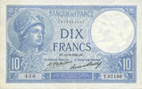 BILLETS DE LA BANQUE DE FRANCE 10 francs Banque de France. Billet. Minerve, -