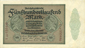 ALLEMAGNE 500 000 mark Allemagne. Billet. Série AB -