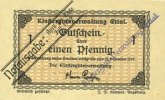 ALLEMAGNE - BILLETS DE NECESSITE (1914-1923) A - J 1 pfennig Ettal. Klostergutsverwaltung. Billets. avril - fin juillet 1919 -