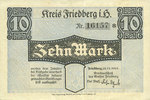 ALLEMAGNE - BILLETS DE NECESSITE (1914-1923) A - J 10 mark Friedberg. Stadt. Billet. -