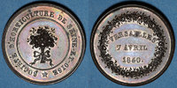 JETONS jeton Versailles, Société d'horticulture de Seine-et-Oise, 1840 cuivre 27,7 mm -