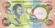 AUTRES BILLETS ETRANGERS 20 naira Nigéria. Banque Centrale. -