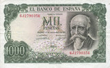 AUTRES BILLETS ETRANGERS 1 000 pesetas Espagne. (1974) -