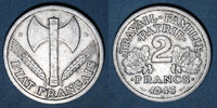 MONNAIES MODERNES FRANCAISES 2 francs Etat Français (1940-1944). francisque -