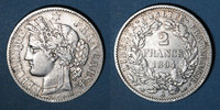 MONNAIES MODERNES FRANCAISES 2 francs 3e république (1870-1940). Cérès -