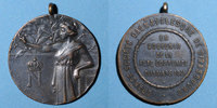 ALSACE Alsace. Strasbourg. Fête costumée. Médaille cuivre. Avec son anneau de suspension. 30 mm -