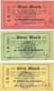 ALLEMAGNE - BILLETS DE NECESSITE (1914-1923) A - J 3 mark Grätz (Grodzisk Wielkopolski, Pologne). Kreisausschuss. Billets. 1, 2 -