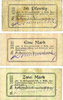 ALLEMAGNE - BILLETS DE NECESSITE (1914-1923) A - J 50 pf Grätz (Grodzisk Wielkopolski, Pologne). Kreisausschuss. Billets. 1mk, 2 mark n.d. - -