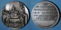 ALSACE Alsace. Strasbourg. Cercle Numismatique d'Alsace. 7e anniversaire. Médaille plomb argenté 60 m -