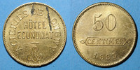 MONNAIES DE NECESSITE FRANCAISES 50 centimes Longwy (54). Aciéries de Longwy - Hôtel Economat. -