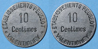 MONNAIES DE NECESSITE FRANCAISES 10 centimes Valentigney (25). Etablissements Peugeot. -
