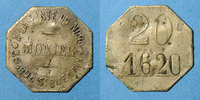 MONNAIES DE NECESSITE FRANCAISES 20 centimes Paris (75). A la Pinte du Nord - Monnier (38 rue Saint Quentin). -