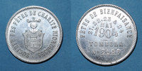MEDAILLES Niort. Société des Fêtes de Charité Niortaise. Tombola. Médaille en aluminium. 32,3 mm -
