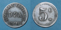 MONNAIES DE NECESSITE FRANCAISES 5 centimes Castres (81). Restaurant Coopérative - D.P.A. (Dépôt du Parc d'Artillerie. -