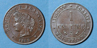 MONNAIES MODERNES FRANCAISES 1 centime 3e république (1870-1940). Cérès -
