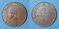 MONNAIES MODERNES FRANCAISES 2 centimes 3e république (1870-1940). Cérès -