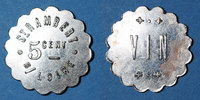 MONNAIES DE NECESSITE FRANCAISES 5 centimes Saint-Just-Saint-Rambert (42). Saint Rambert S/Loire. / vin -