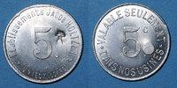 MONNAIES DE NECESSITE FRANCAISES 5 centimes Unieux (42). Etablissements Jacob Holtzer. contremarque cloche -