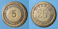 MONNAIES DE NECESSITE FRANCAISES Clermont-Ferrand (63), L'Idéal Automatic (5 place de Lille), 25 cmes -