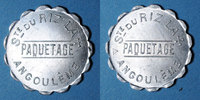 MONNAIES DE NECESSITE FRANCAISES Angoulême (16). Société du Riz Lacroix (La +) - Paquetage. sans valeur, aluminium -