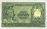 AUTRES BILLETS ETRANGERS Italie. 50 lires -