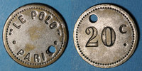 MONNAIES DE NECESSITE FRANCAISES 20 centimes Paris (75) - Le Polo. -
