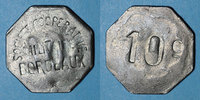 MONNAIES DE NECESSITE FRANCAISES 10 centimes Bordeaux (33). Société Coopérative Militaire. -
