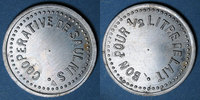 MONNAIES DE NECESSITE FRANCAISES Saulnes (54). Coopérative de Saulnes. 1/2 litre de lait -