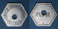 MONNAIES DE NECESSITE FRANCAISES Saulnes (54). Union Coopérative. Flûte. Perforé -