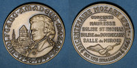 ALSACE bronze Alsace. Strasbourg. Bicentenaire de la mort de Mozart. Médaille . 42 mm -