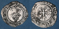 MONNAIES ROYALES Charles VI . Monnayage du duc de Bourgogne (1417-1423). Florette. Châlons sur Saône -