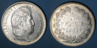MONNAIES MODERNES FRANCAISES 5 francs Louis Philippe (1830-1848). tranche en relief, Lille -