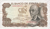 AUTRES BILLETS ETRANGERS 100 pesetas Espagne. (1974) -