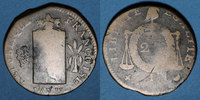 MONNAIES MODERNES FRANCAISES 2 sols Convention . aux balances, type sans date -