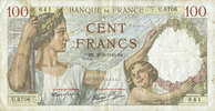BILLETS DE LA BANQUE DE FRANCE 100 francs Banque de France. Billet. Sully, -