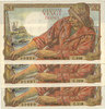 BILLETS DE LA BANQUE DE FRANCE 20 francs Banque de France. Billets. pêcheur numéros consécutifs, 3 exemplaires -
