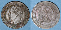 MONNAIES MODERNES FRANCAISES 2 centimes 2e empire (1852-1870). tête laurée Bordeaux -