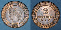MONNAIES MODERNES FRANCAISES 2 centimes 3e république (1870-1940). Cérès -
