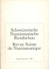 LIVRES DE NUMISMATIQUE Revue suisse de numismatique. -