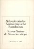 LIVRES DE NUMISMATIQUE Revue suisse de numismatique. -