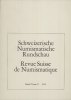 LIVRES DE NUMISMATIQUE Revue suisse de numismatique. -