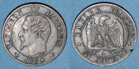 MONNAIES MODERNES FRANCAISES 1 centime 2e empire (1852-1870). tête nue -