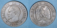 MONNAIES MODERNES FRANCAISES 2 centimes 2e empire (1852-1870). tête nue, Rouen -