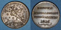 ALSACE Jeton Association des Commerçants. Laiton (traces d'argenture) -