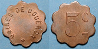 MONNAIES DE NECESSITE FRANCAISES 5 centimes Couëron (44). Usines. -