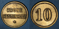 MONNAIES DE NECESSITE FRANCAISES 10 pfennig Châtenois (67). Krone (restaurant La Couronne). -
