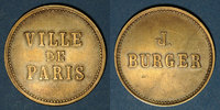 MONNAIES DE NECESSITE FRANCAISES Strasbourg (67). Ville de Paris - J. Burger. sans valeur -