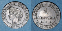 MONNAIES MODERNES FRANCAISES 1 centime 3e république (1870-1940). Cérès -